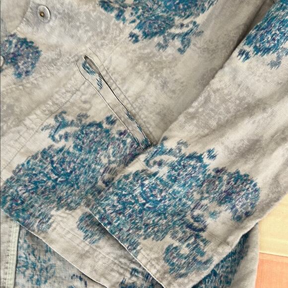 Coldwater Creek Stylish Gray and Blue Women's Jacket - Picture 6 of 11